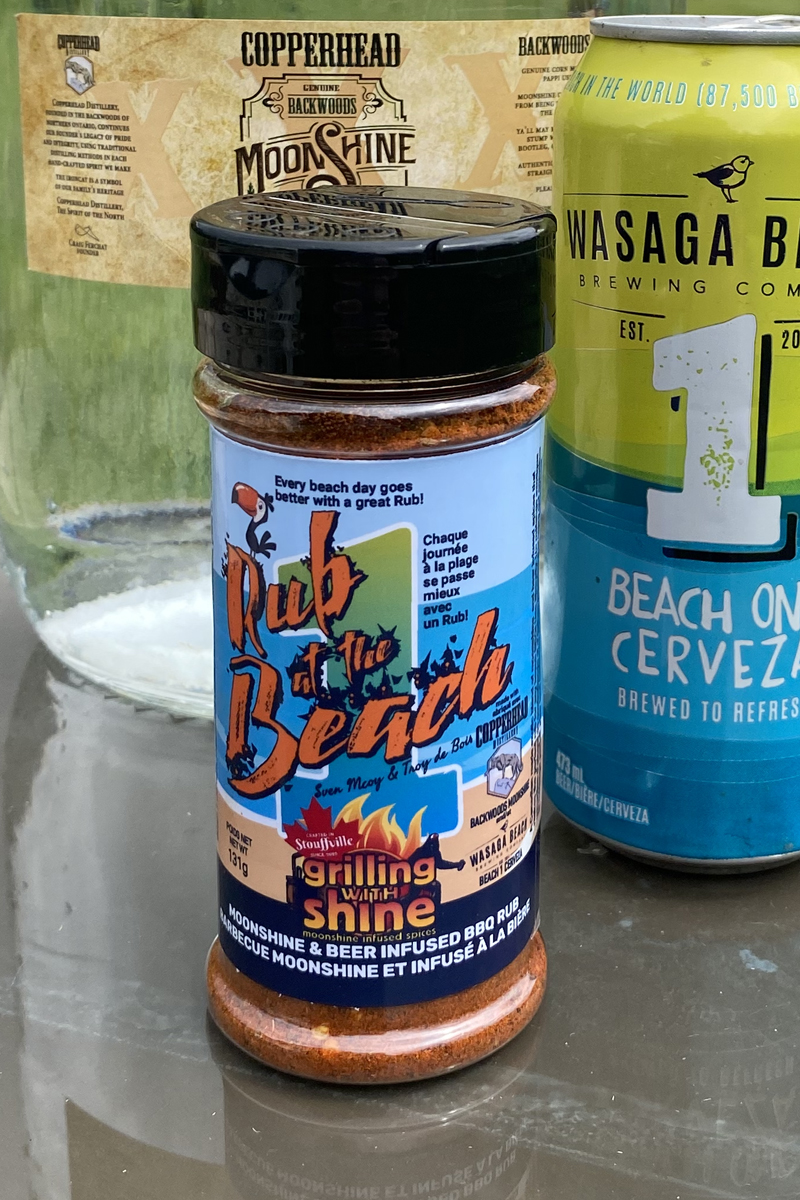 'Rub One at the Beach' Moonshine+Beer Infused BBQ Rub